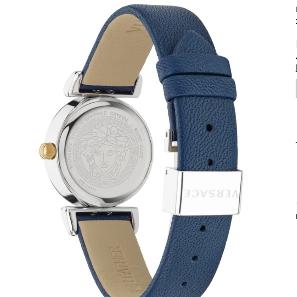 New Versace Mini Vanity Medusa Two Tone Ladies Watch - Picture 3 of 5